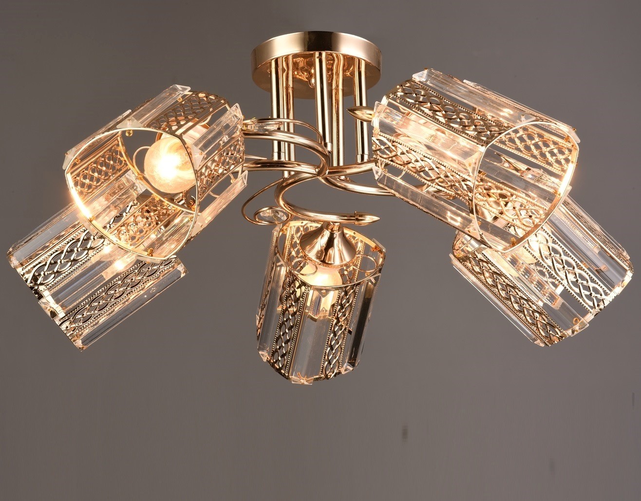 Потолочная люстра Мелодия Света P7464-5 GD 000028047