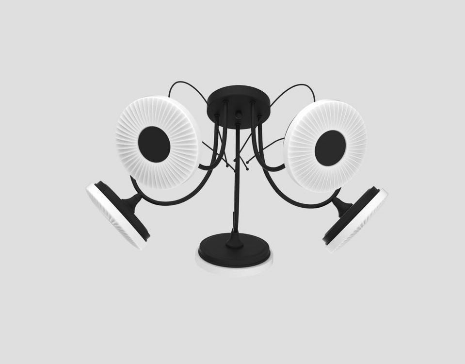 Потолочная люстра Мелодия Света 060-M10-5 BK 000021557