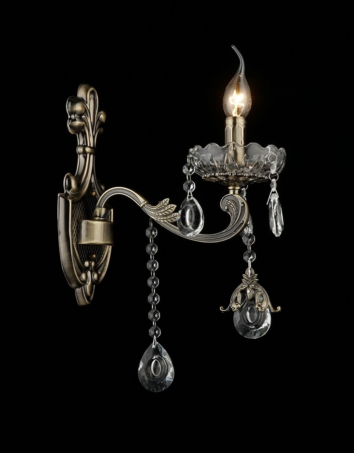 Настенное бра Мелодия Света Monogram P7400-1W AB 000027797