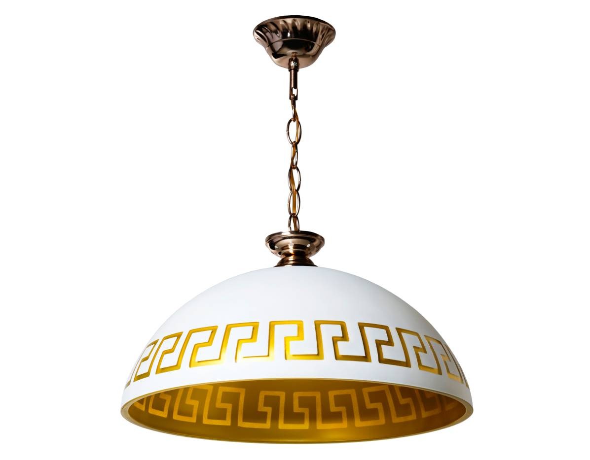 Светильник подвесной Мелодия Света Greece R4001-1P-350 WT+GD 000040373