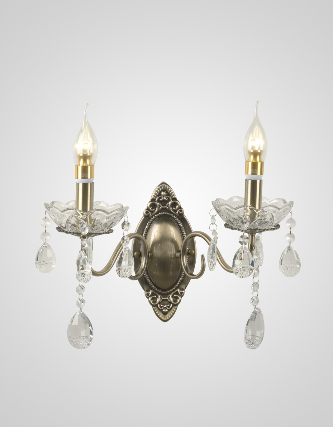 Настенное бра Мелодия Света P6797-2W AB 000029169