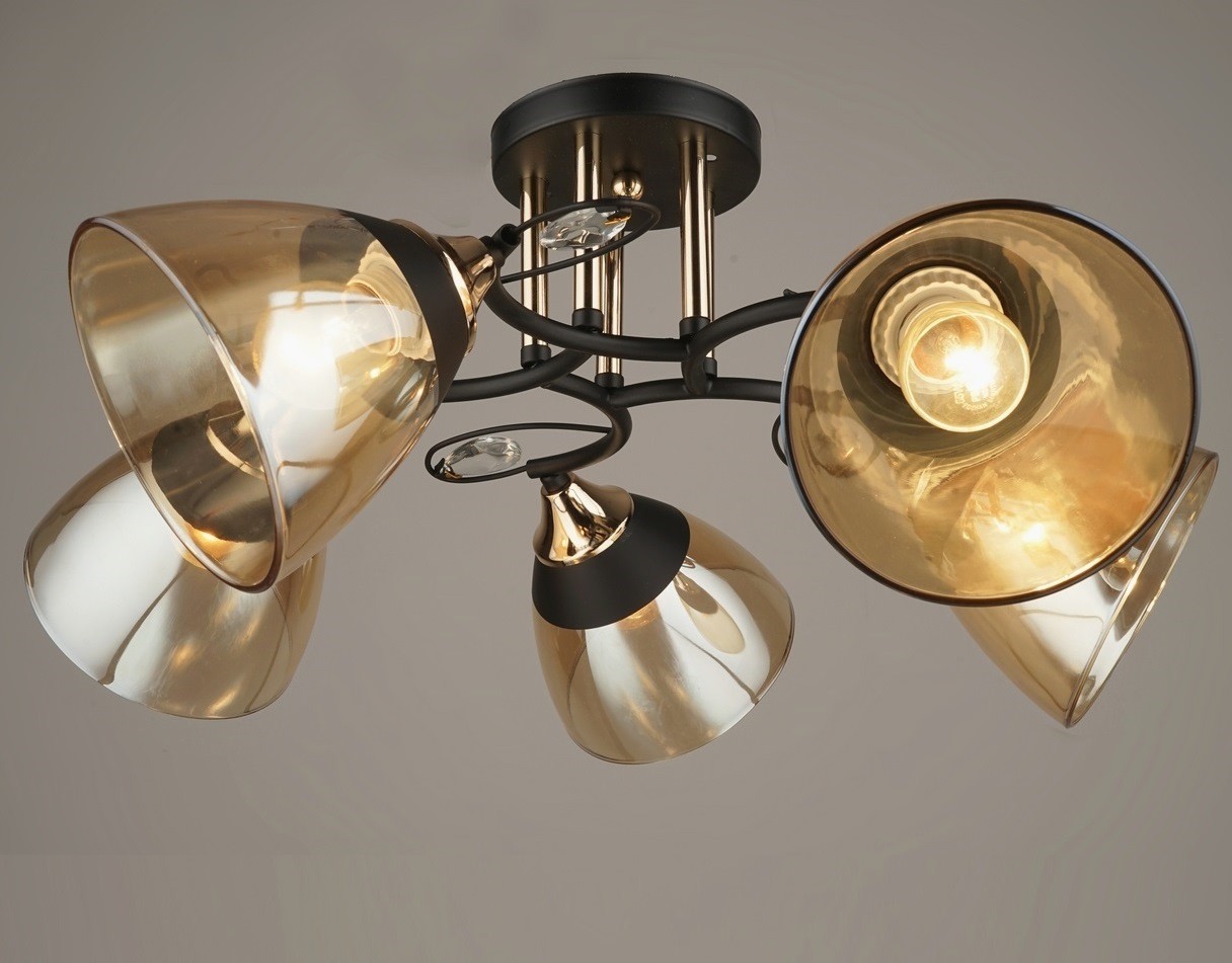 Потолочная люстра Мелодия Света P7083-5 BK 000028099