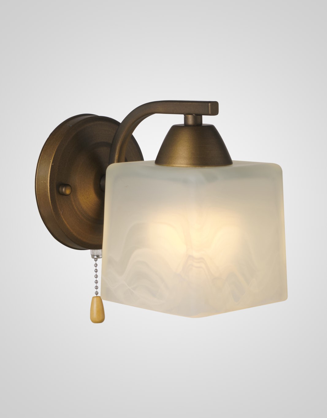 Настенное бра Мелодия Света Cube P9484-1W AB 000022896