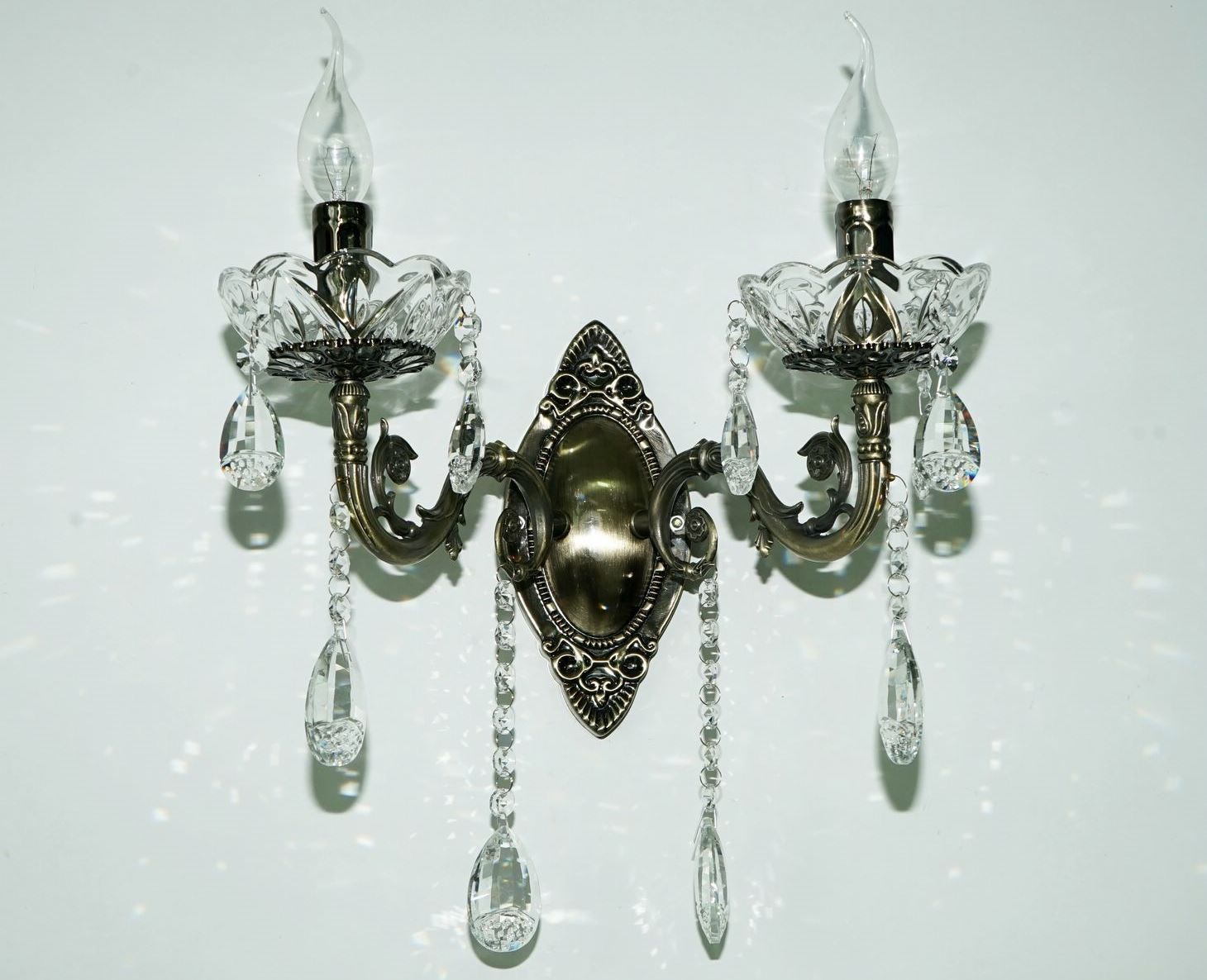 Настенное бра Мелодия Света Monogram P7845-2W AB 000022572