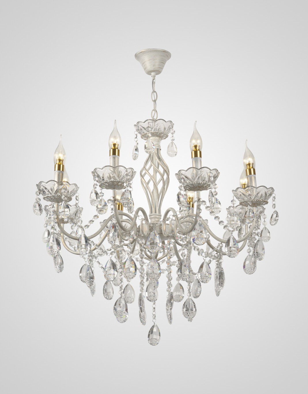 Подвесная люстра Мелодия Света P6797-8 WT+GD 000024278