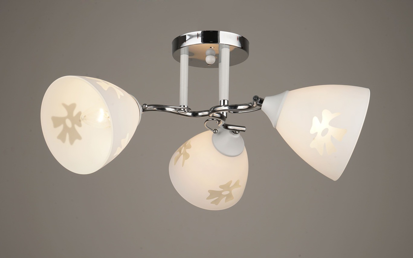 Потолочная люстра Мелодия Света P6391-3 WT+CR 000054512