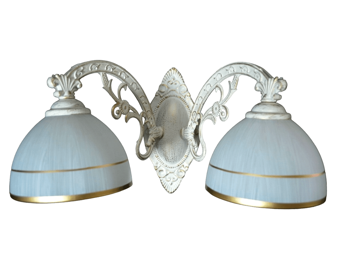 Настенное бра Мелодия Света Classic P6687-2W WT+GD 000019594