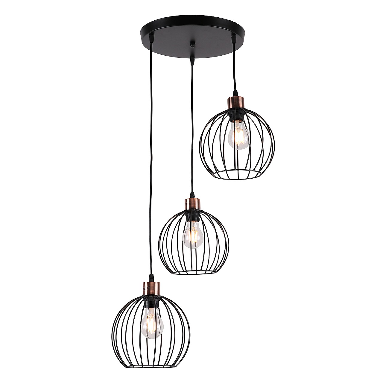 Светильник подвесной IMEX MD.0229-3-P BK