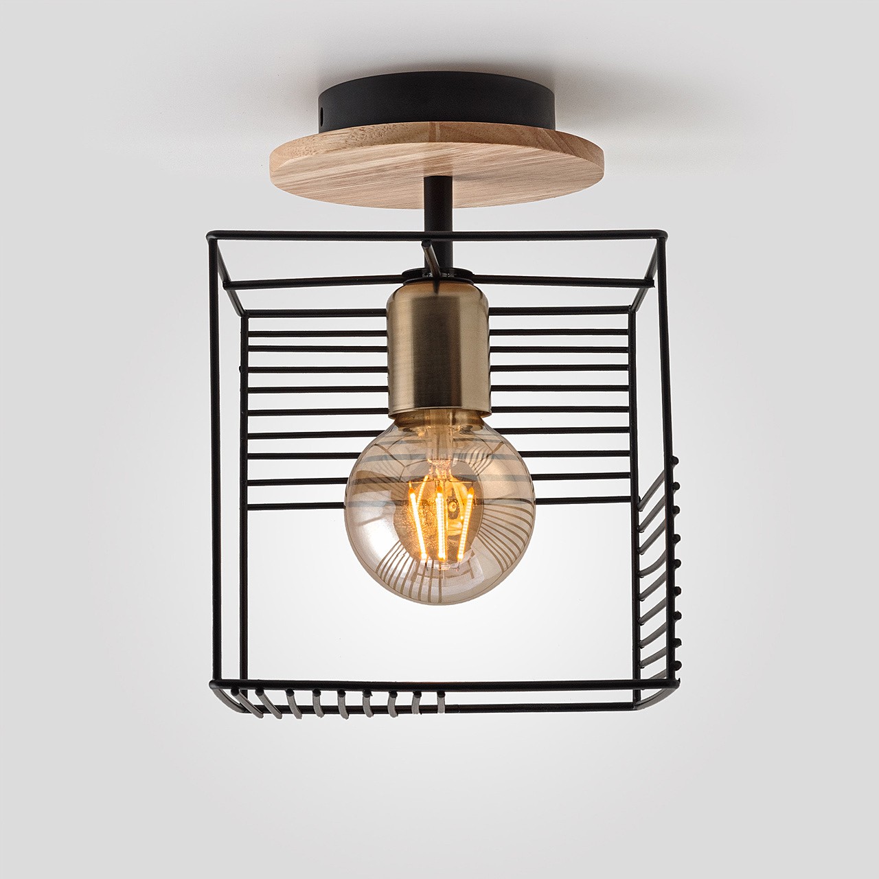 Светильник потолочный IMEX Geos MD.4792-1-P BK