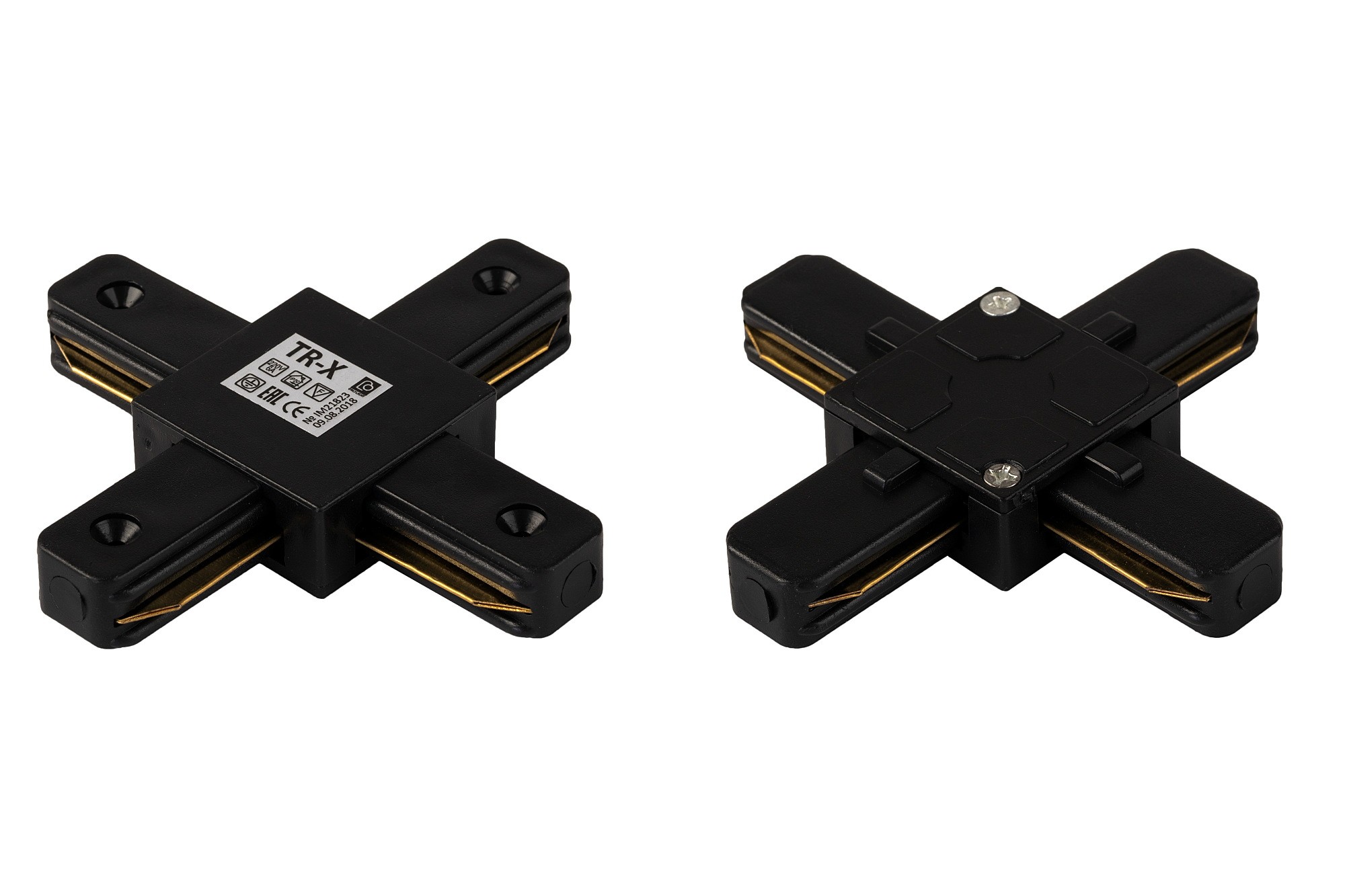 Соединитель X однофазной шины 220V для монтажа на поверхность IMEX TR-X BK