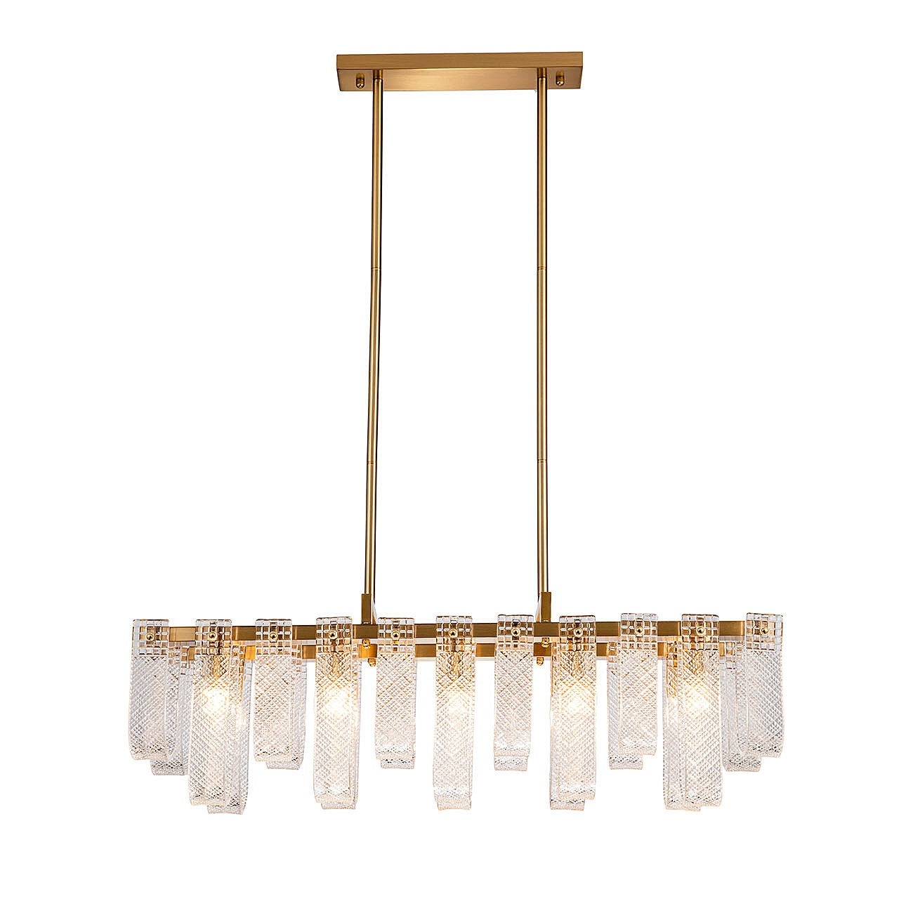 Люстра на штанге Indigo Brina V000367 12027/10PL Brass