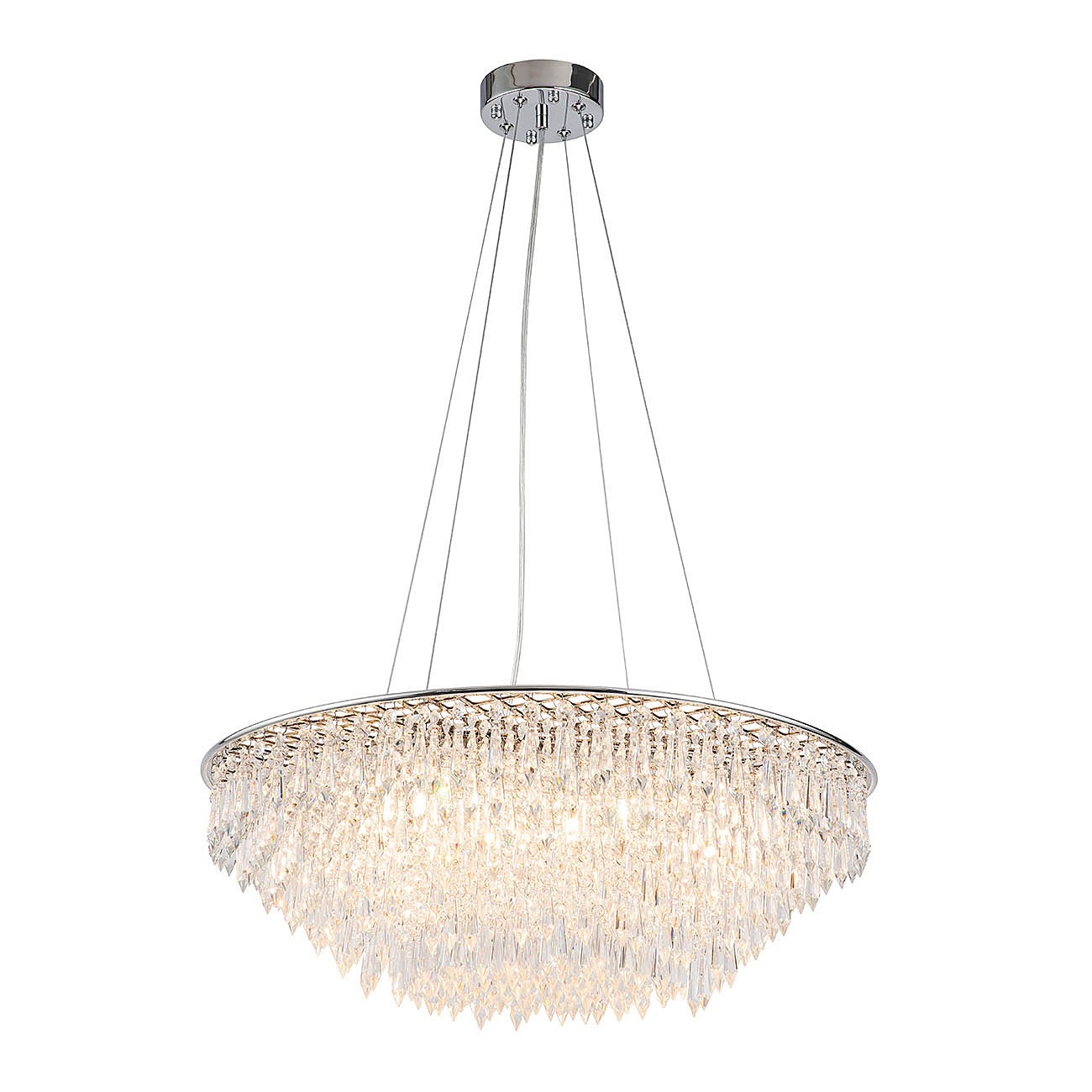 Подвесная люстра Indigo Intrigo V000368 12028/8P Chrome