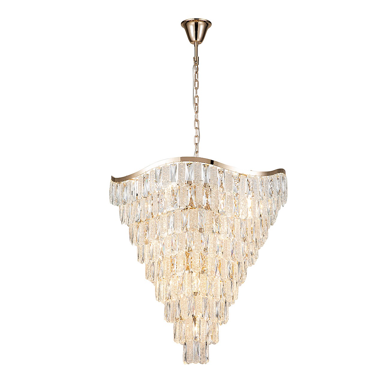 Подвесная люстра Indigo Ambra V000395 12030/13P Gold