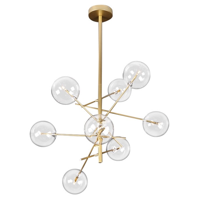 Люстра на штанге Delight Collection Globe Mobile 9307P-8A gold