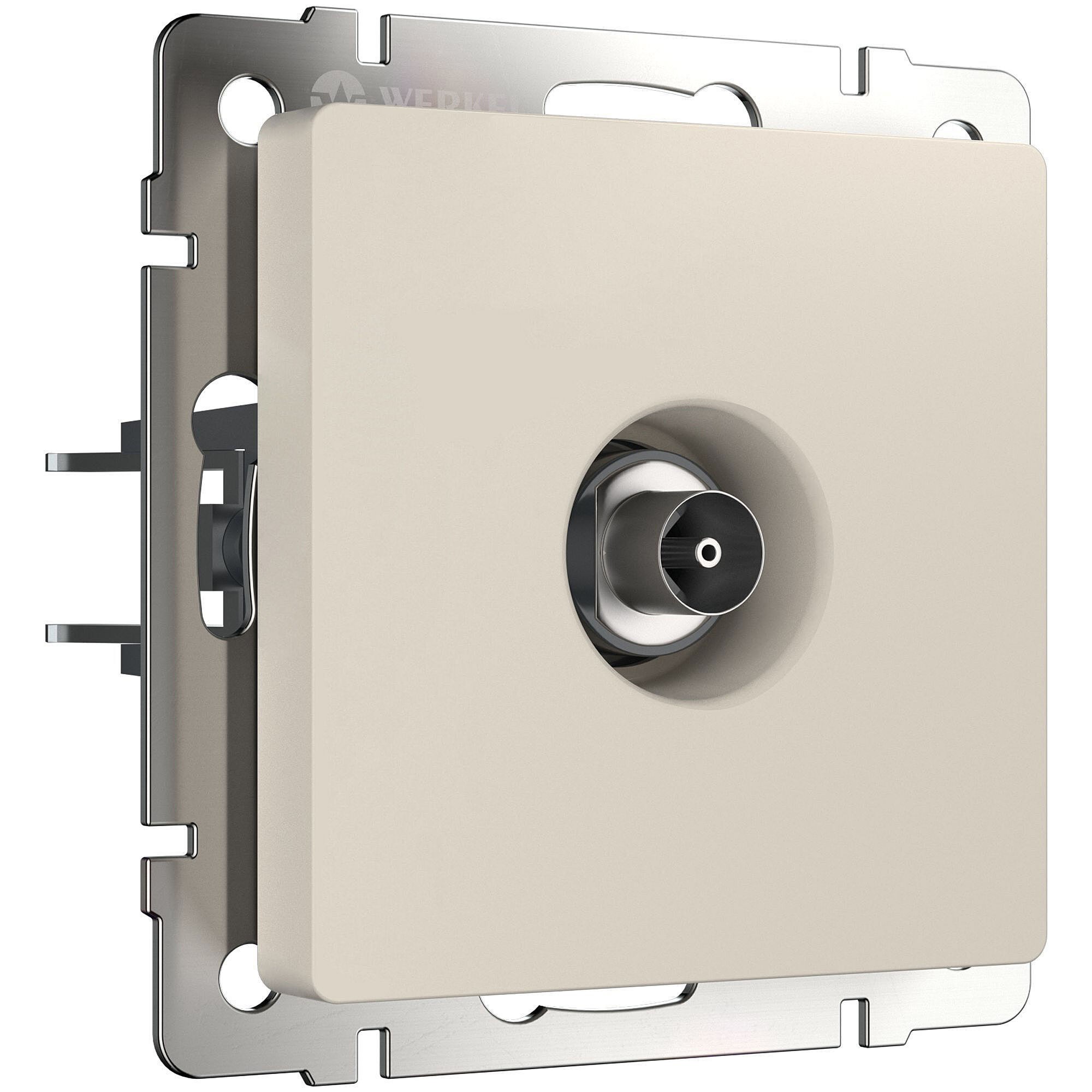 Розетка Werkel W1183062/ ТВ-розетка оконечная (айвори матовый)