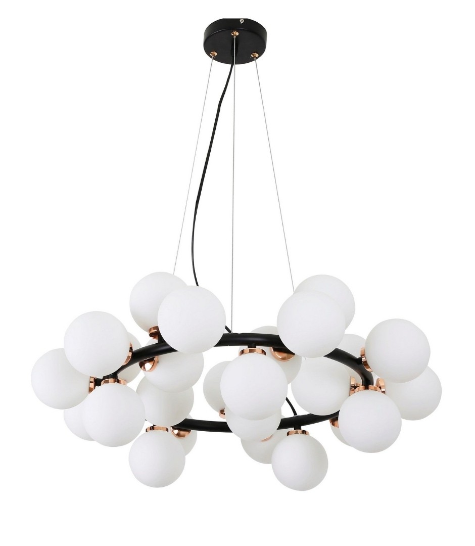 Подвесная люстра Lumina Deco Marsiada LDP 6033-25 BK+GD