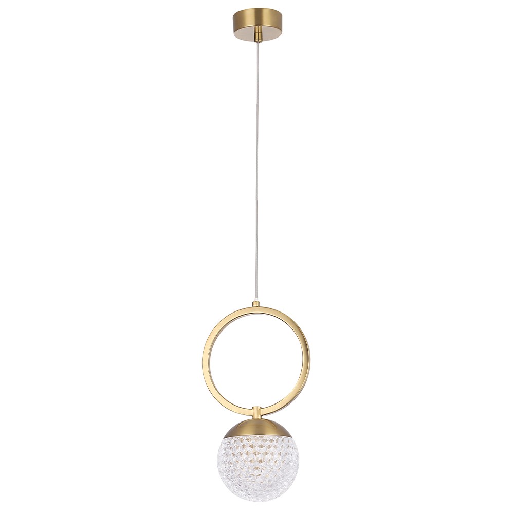 Светильник подвесной Crystal Lux Carolina CAROLINA SP1 V1 BRASS