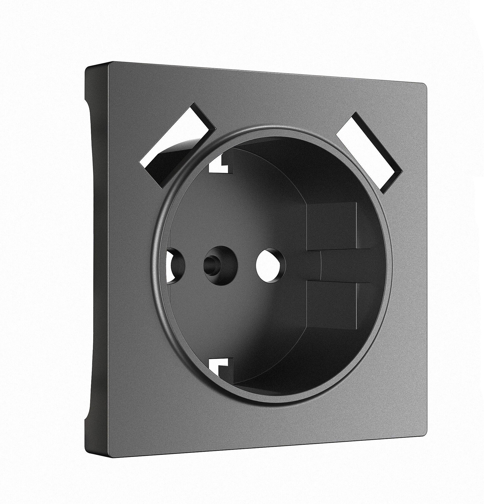 Накладка на механизм Werkel W1179564/ Накладка для розетки USB (графит матовый)