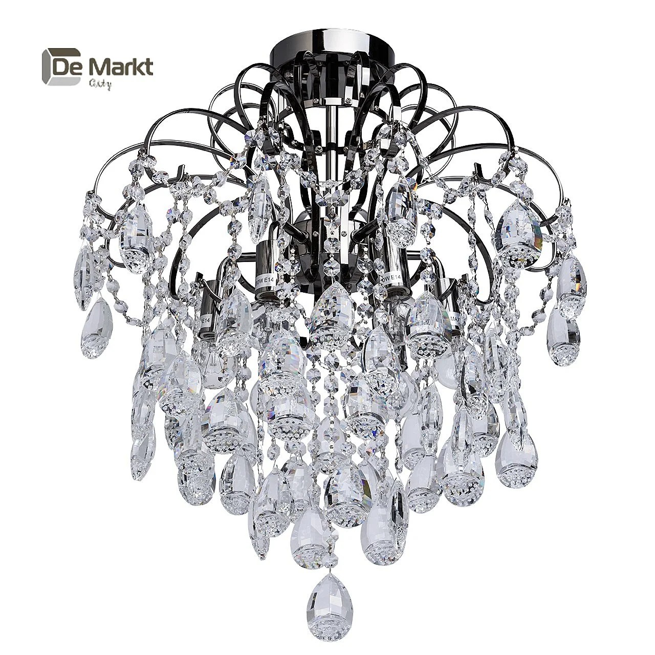 Потолочная хрустальная люстра De Markt Бриз 464017206