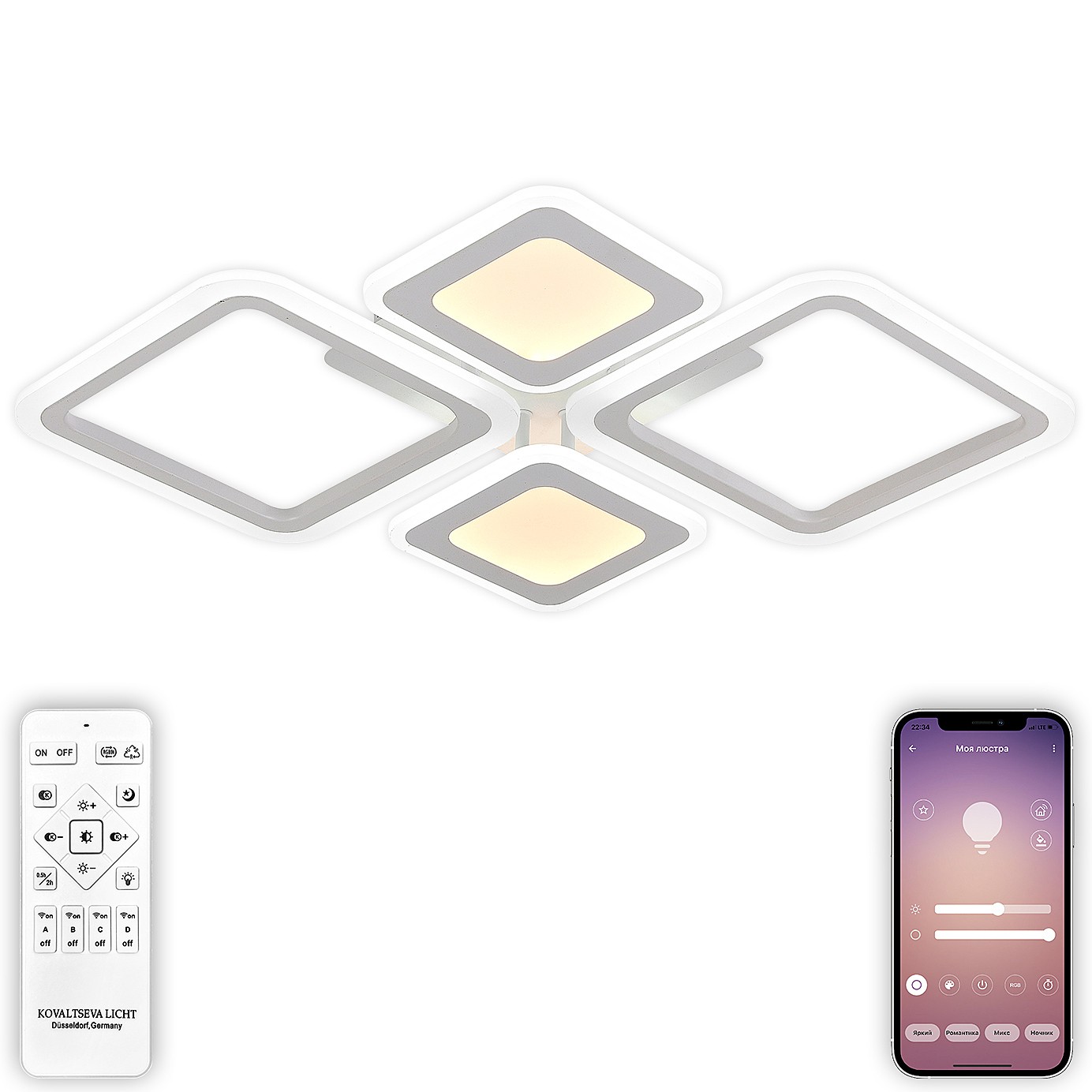 Потолочная люстра Natali Kovaltseva Mujus LED LAMPS 81189