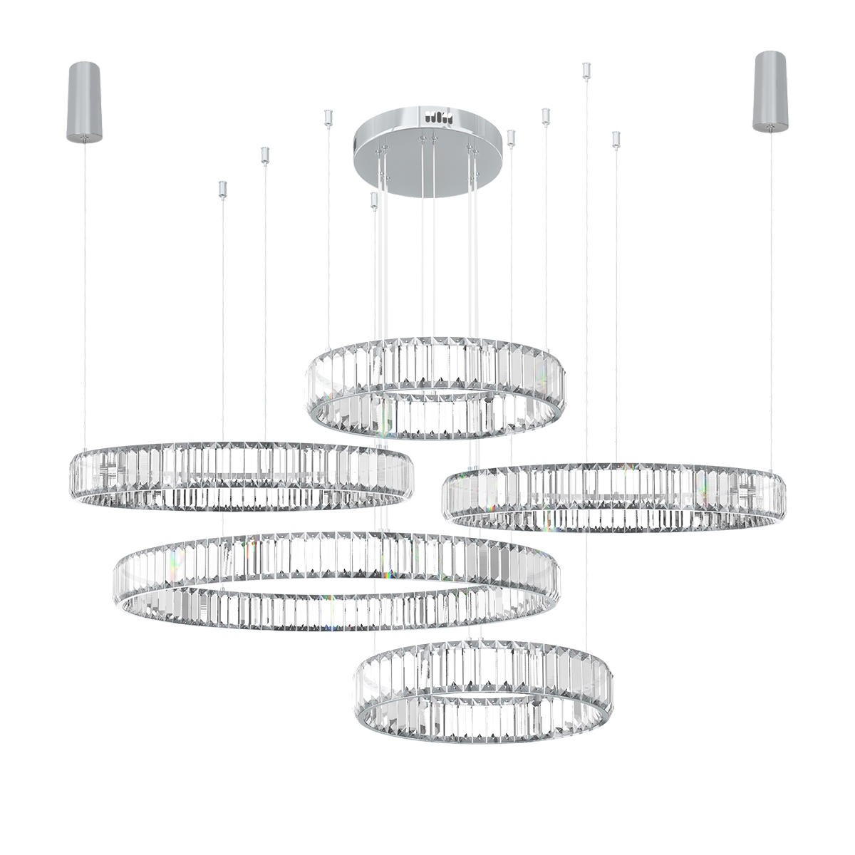 Подвесная люстра Loft It Crystal ring 10135/5 Chrome