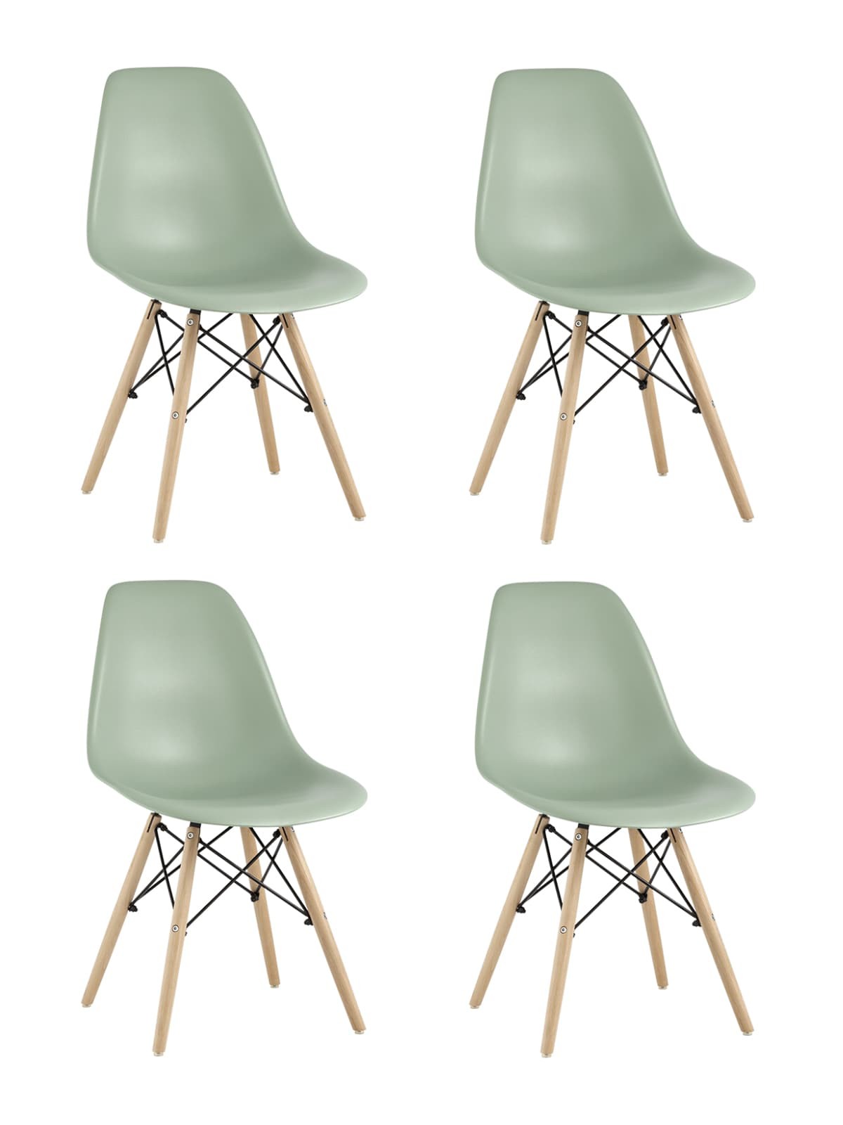 Стулья Stool Group DSW 8056PP greyish green 70077 X4