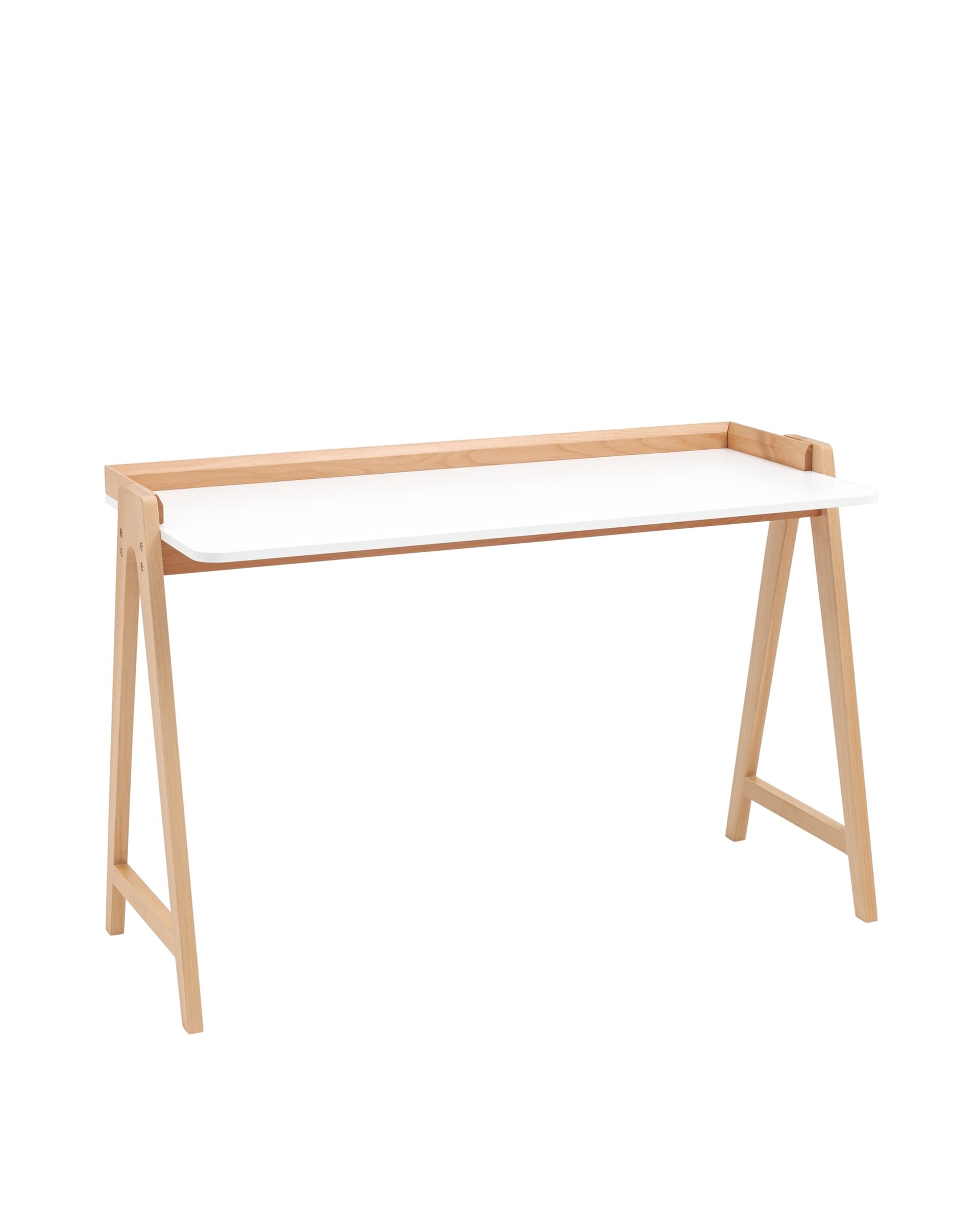 Стол письменный Stool Group Pyramid T-002-P white / natural
