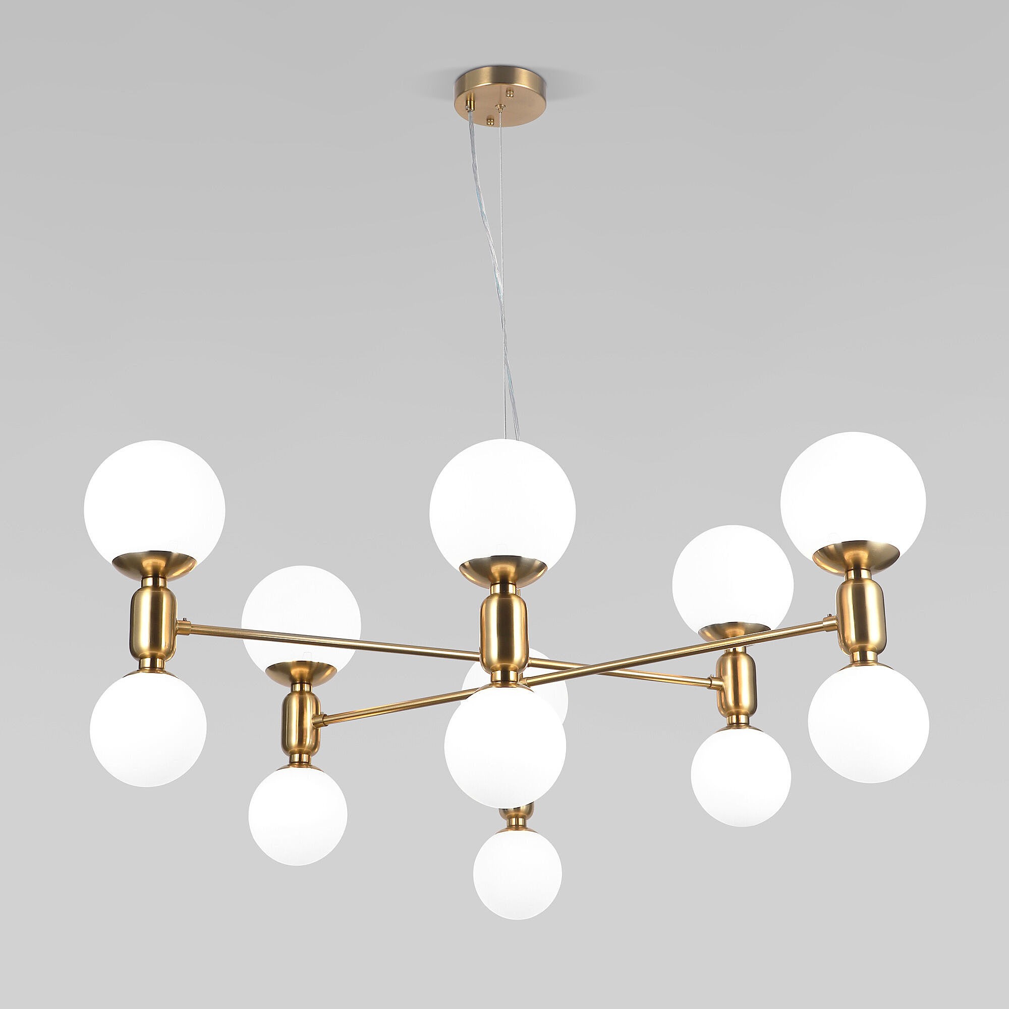 Подвесная люстра Eurosvet Bubble 30182 латунь Smart