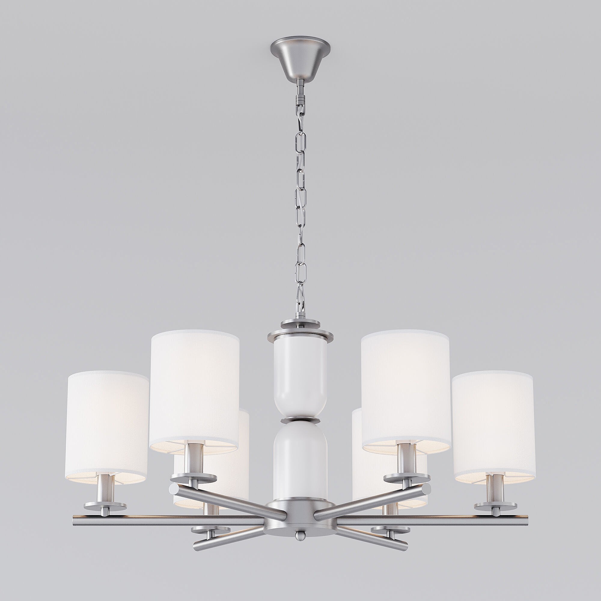 Подвесная люстра Eurosvet Caprera 60146/6 никель Smart