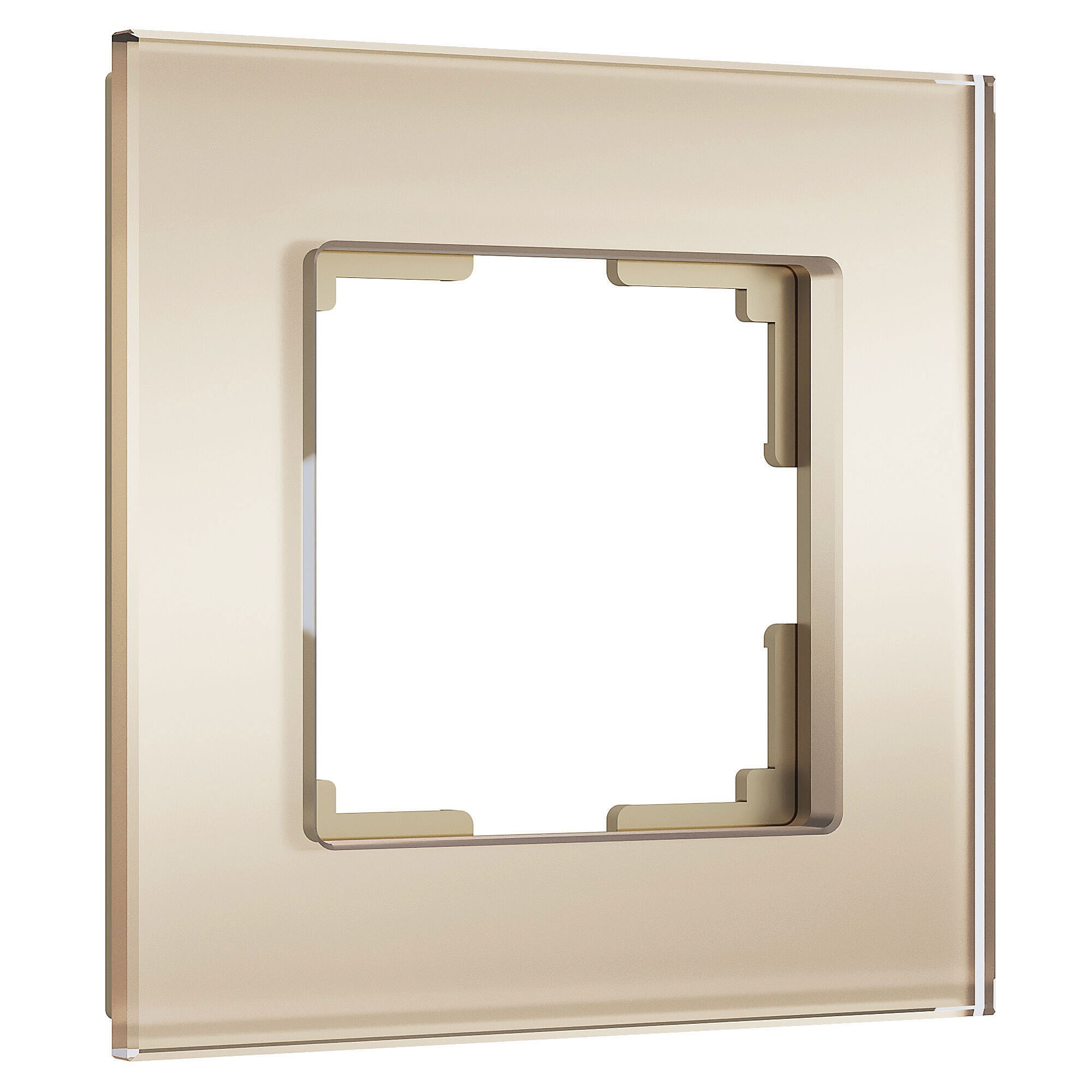 Рамка Werkel W0013111/ Рамка на 1 пост Senso (шампань, стекло soft-touch)