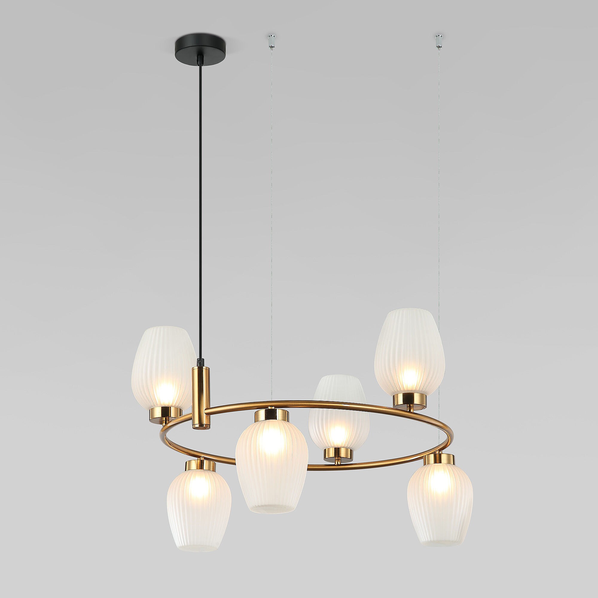 Подвесная люстра Eurosvet Alva 30183/6 латунь Smart