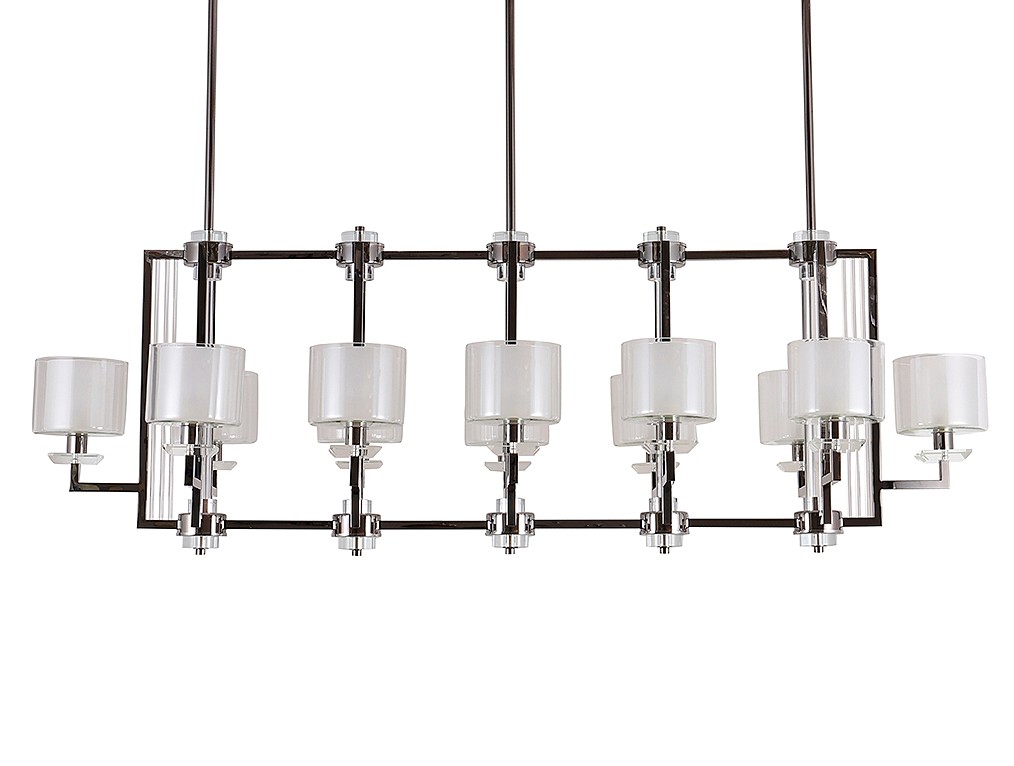 Люстра на штанге Newport 4401 4408+4/S black glossy