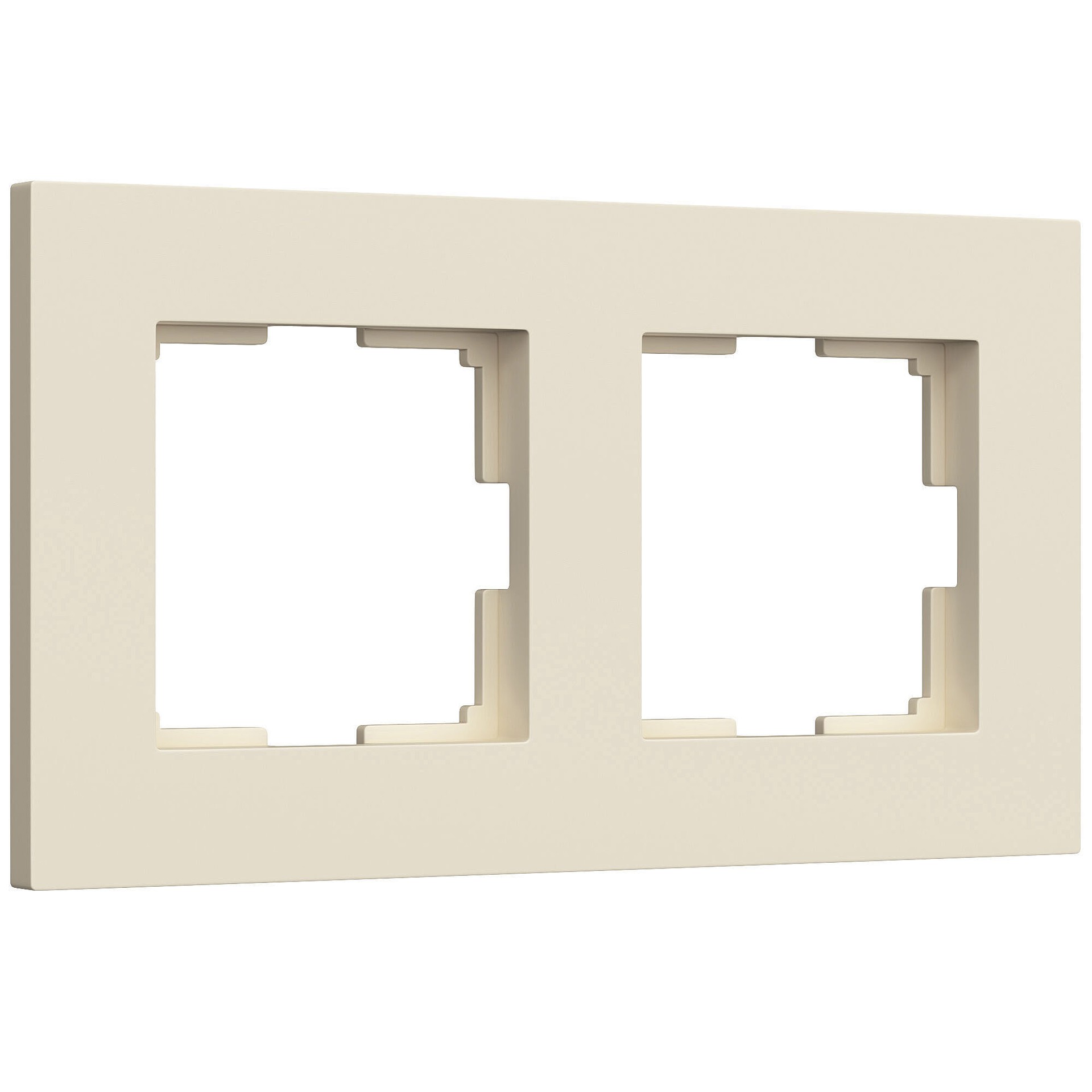 Рамка Werkel W0022962/ Рамка на 2 поста Slab (айвори матовый)