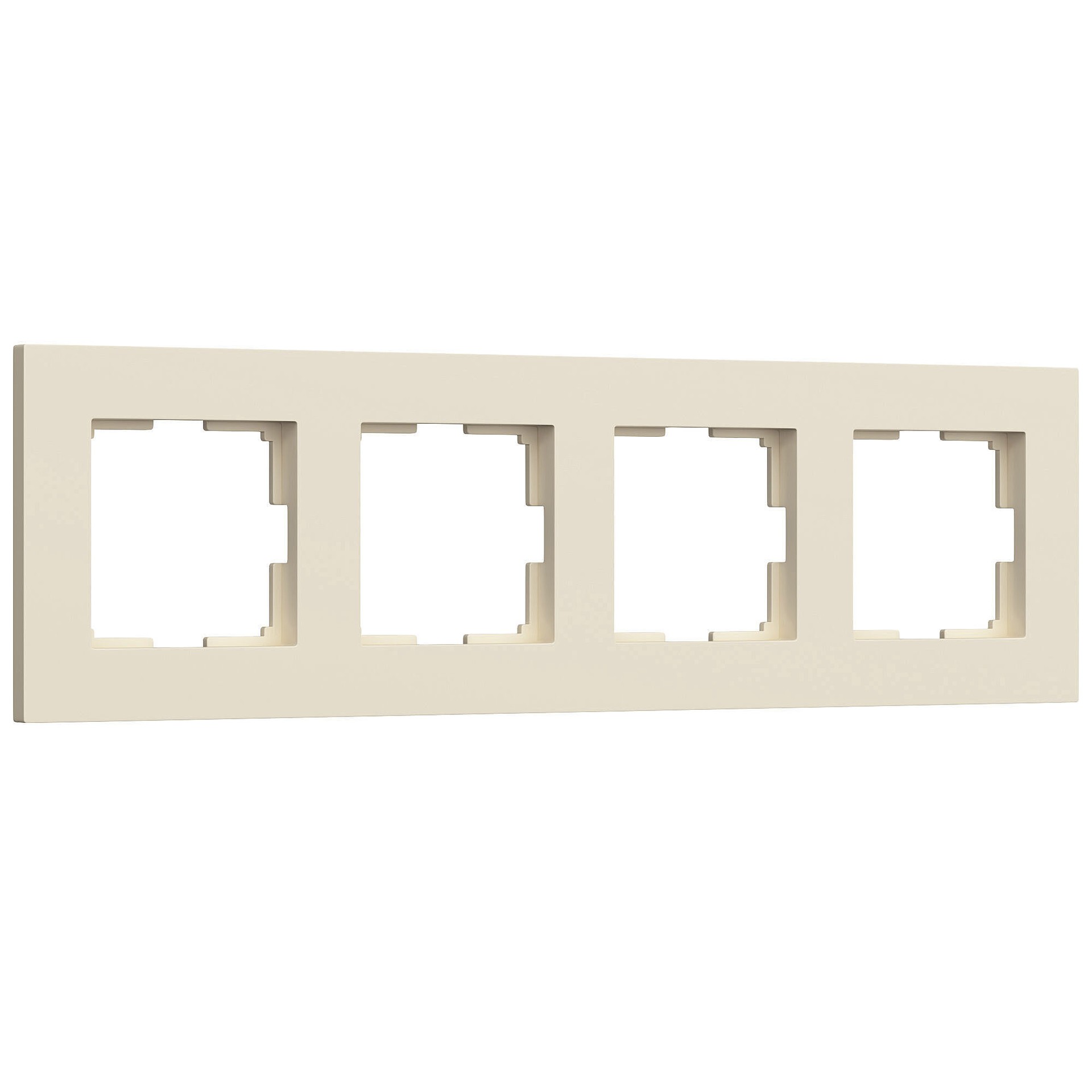 Рамка Werkel W0042962/ Рамка на 4 поста Slab (айвори матовый)