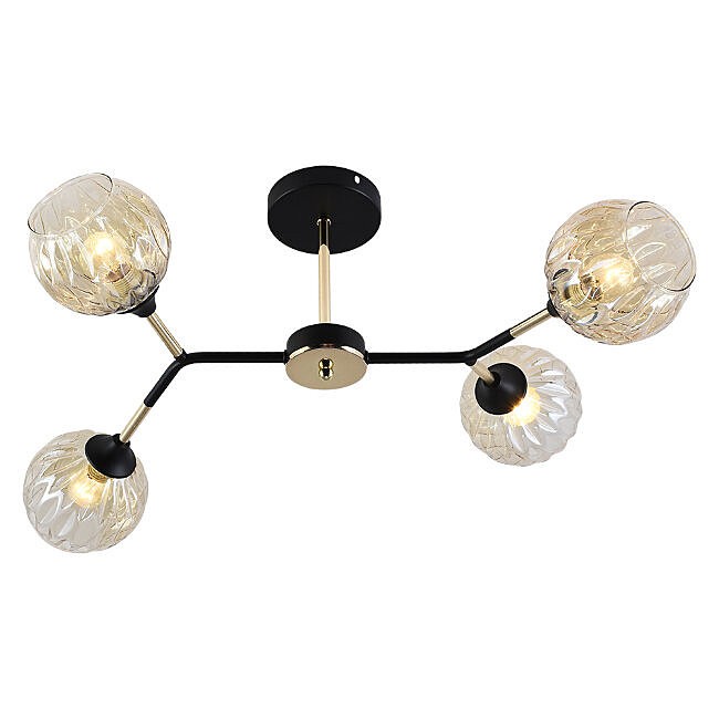 Потолочная люстра Seven Fires Aelin SF3367/4C-BK-FGD-AM