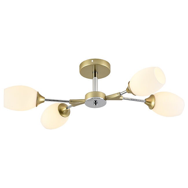 Потолочная люстра Seven Fires Bergin SF3369/4C-GD-CR-WT