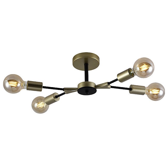 Потолочная люстра Seven Fires Evlina SF3370/4C-GD-BK