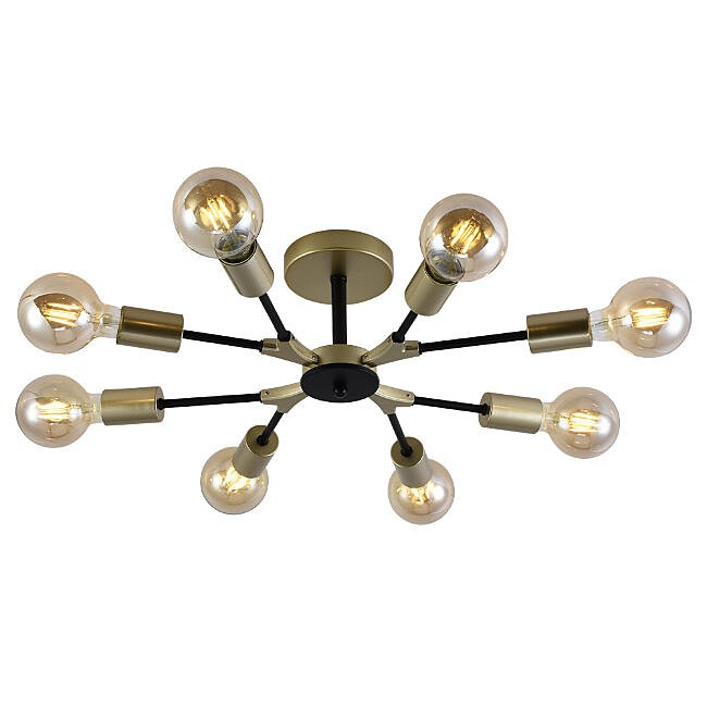 Потолочная люстра Seven Fires Evlina SF3370/8C-GD-BK