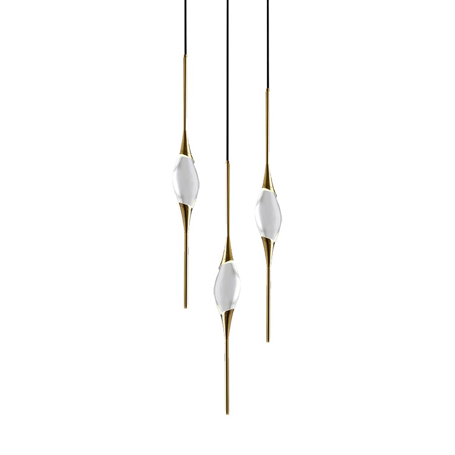 Светильник подвесной Delight Collection Pezzo OM82112-3 gold