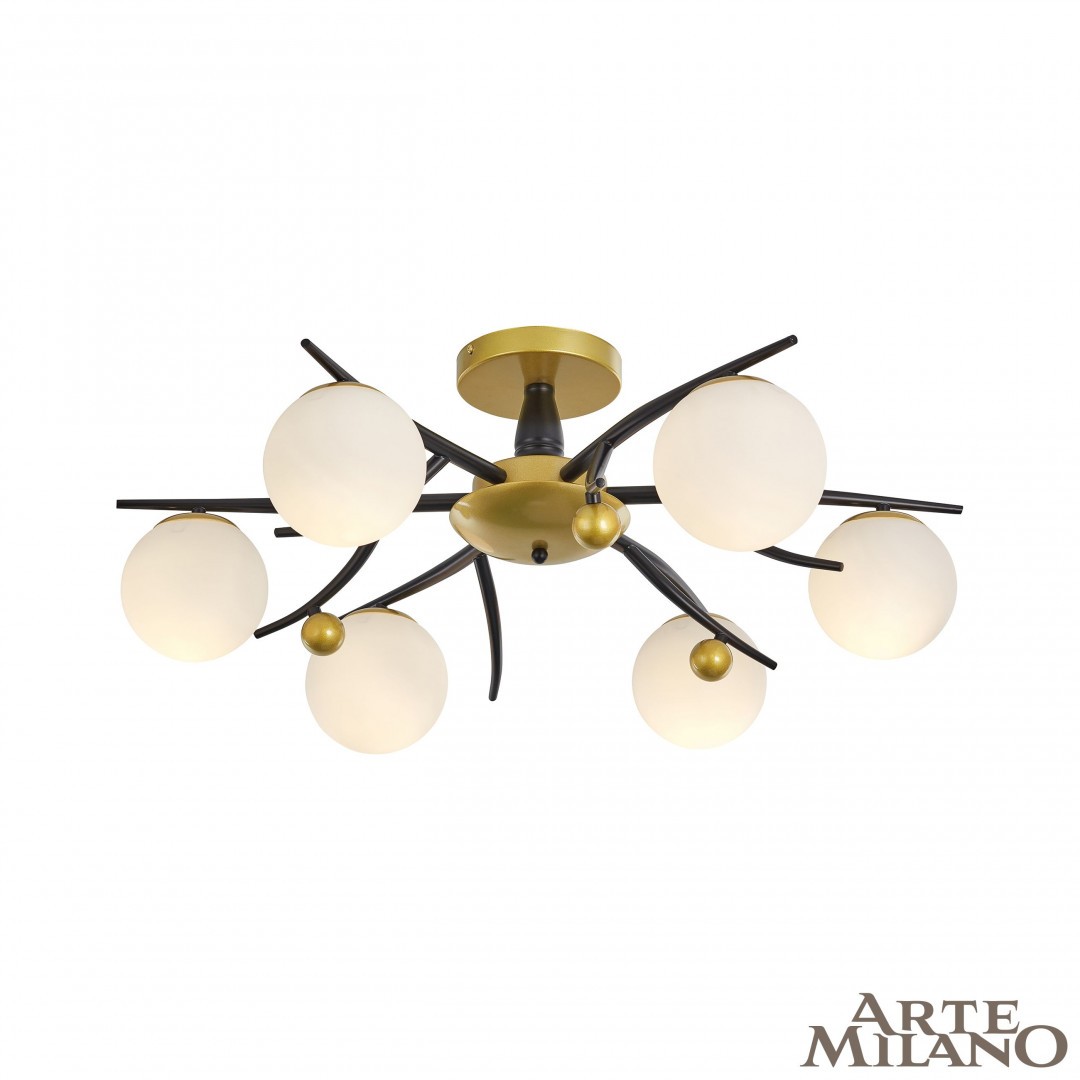 Потолочная люстра Arte Milano Neapolis73408 273408/6 BK/GD