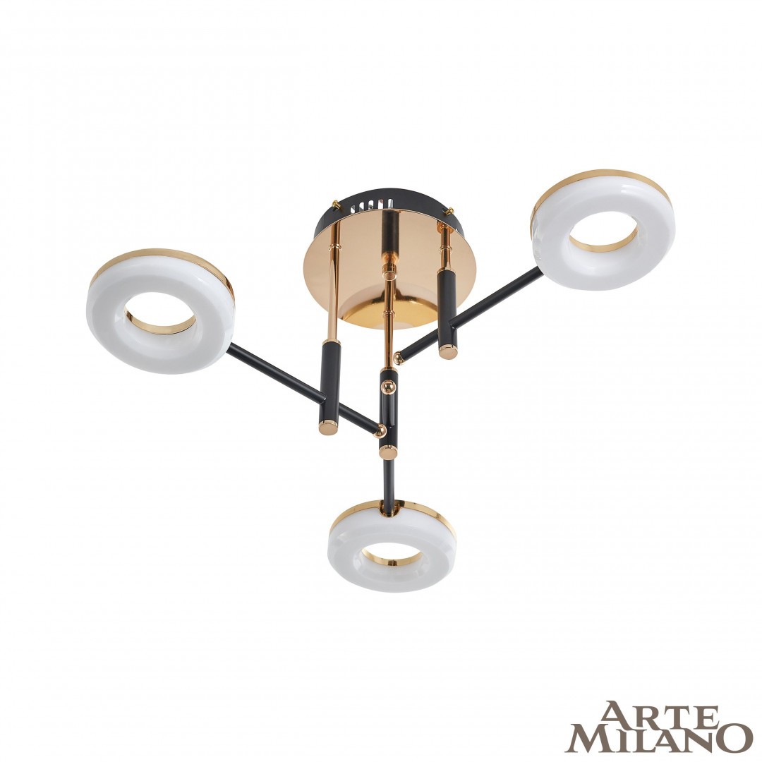 Потолочная люстра Arte Milano Ferrara72999 272999/3 BK/GD
