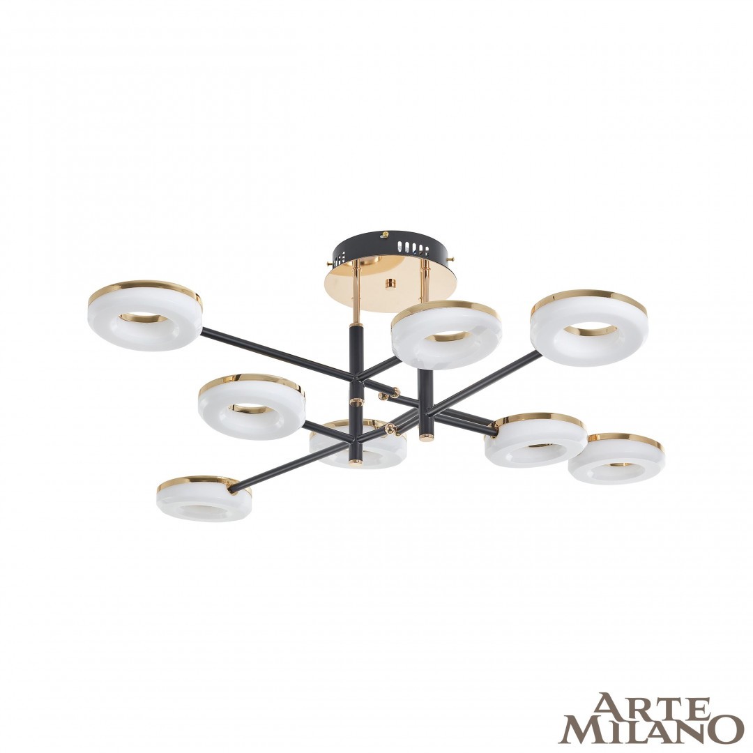 Потолочная люстра Arte Milano Ferrara72999 272999/8 BK/GD