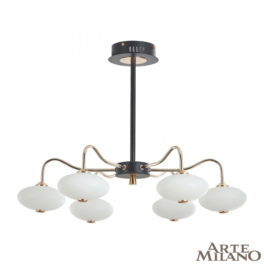Потолочная люстра Arte Milano Neapol73908 273908/6 BK/GD