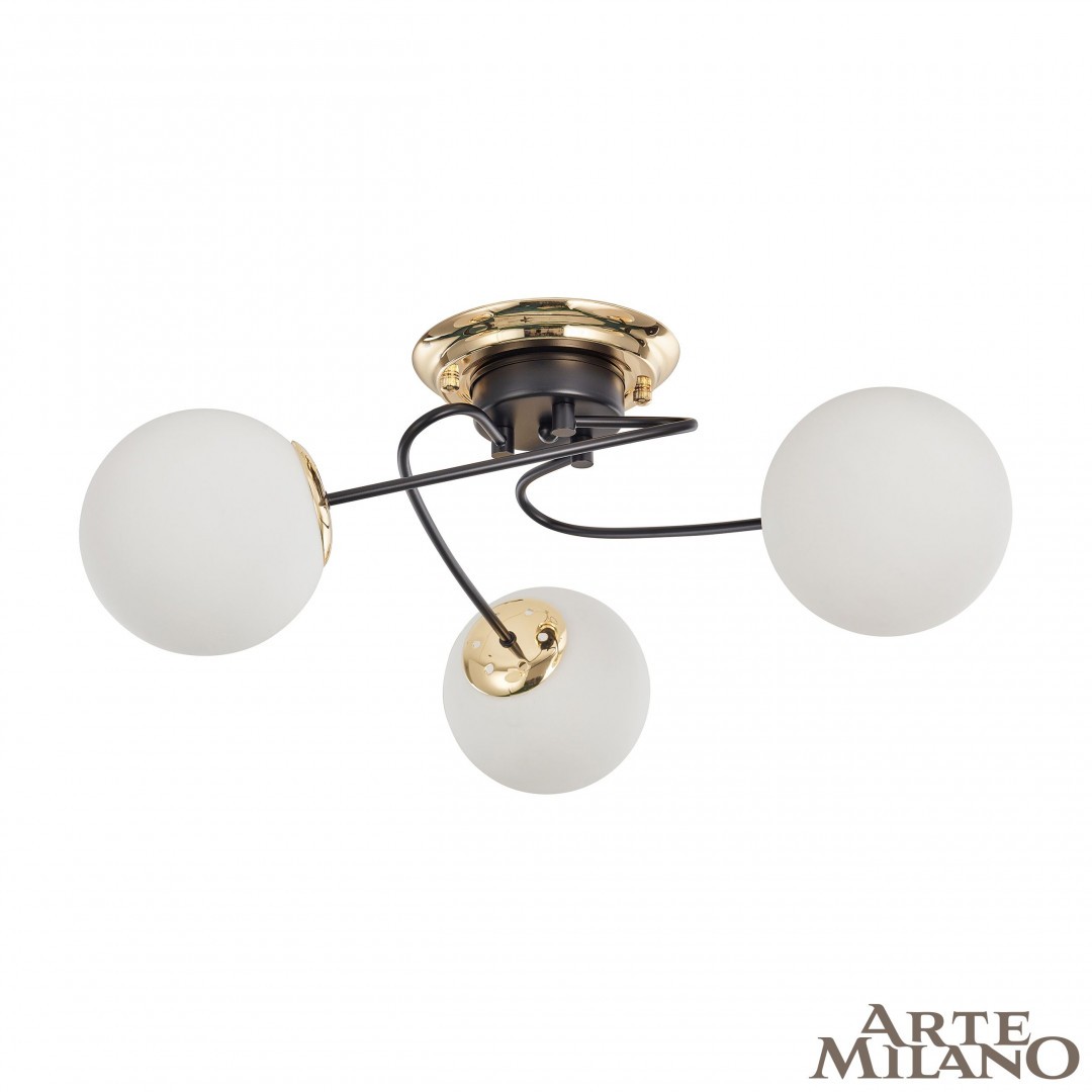 Потолочная люстра Arte Milano Neapolis76408 276408/3 BK/GD