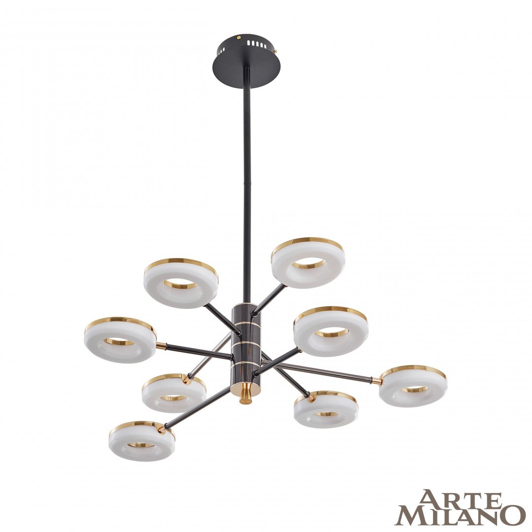 Люстра на штанге Arte Milano Ferrara72999 276699/8 BK/GD