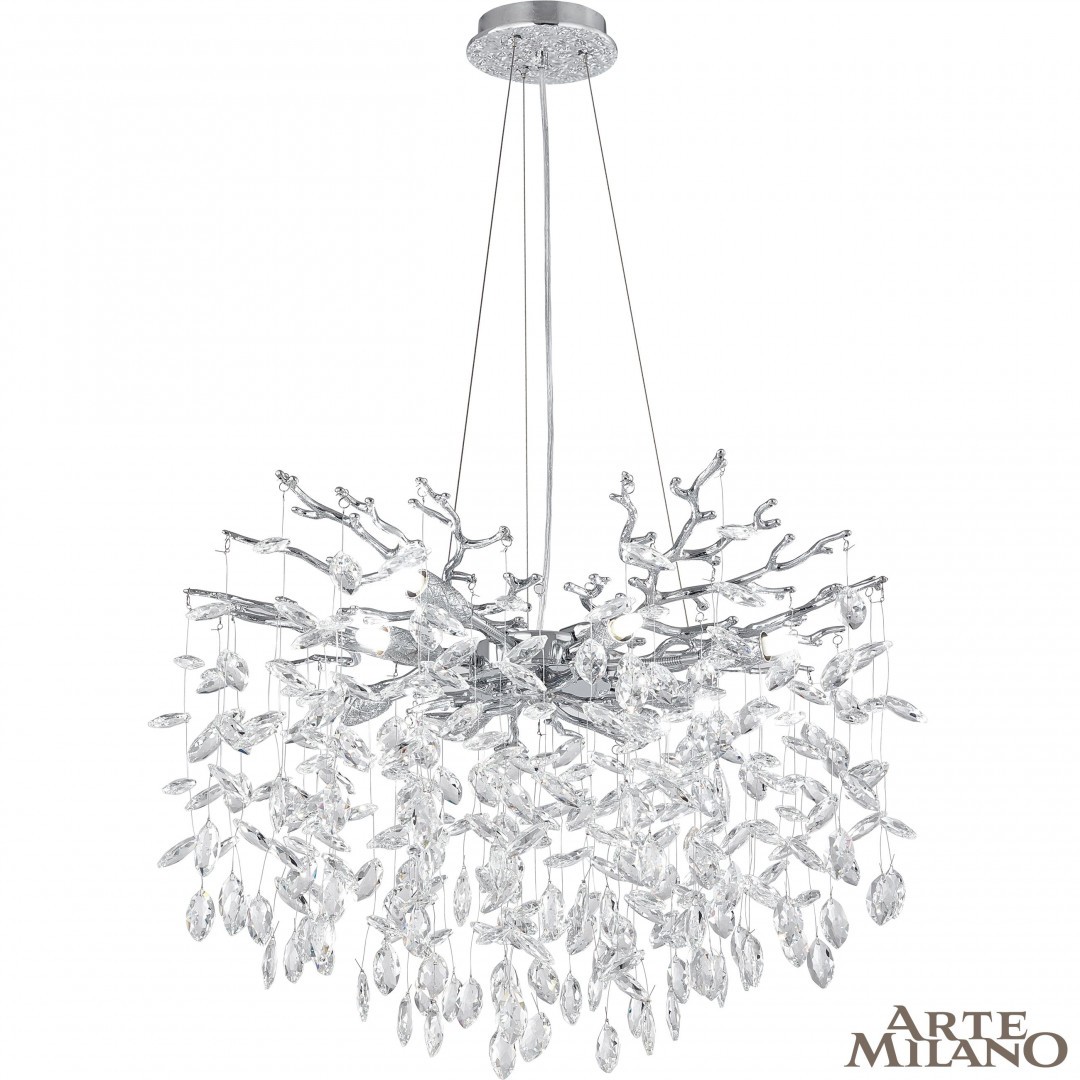 Подвесная люстра Arte Milano Milan23 239801/D600/8/B Cr