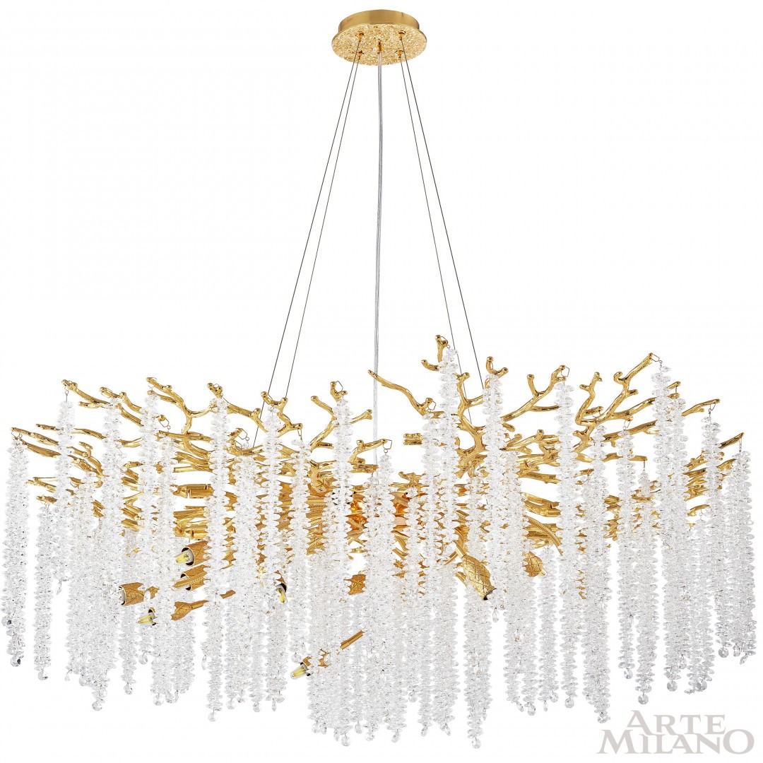 Подвесная люстра Arte Milano Milan23 231901/D1000/14/A Gd