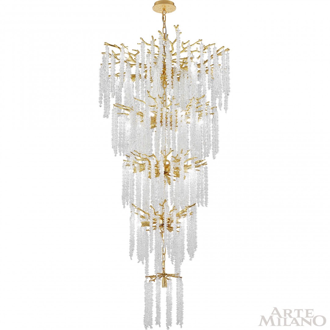 Люстра каскадная Arte Milano Milan23 237011/D800/28/A Gd