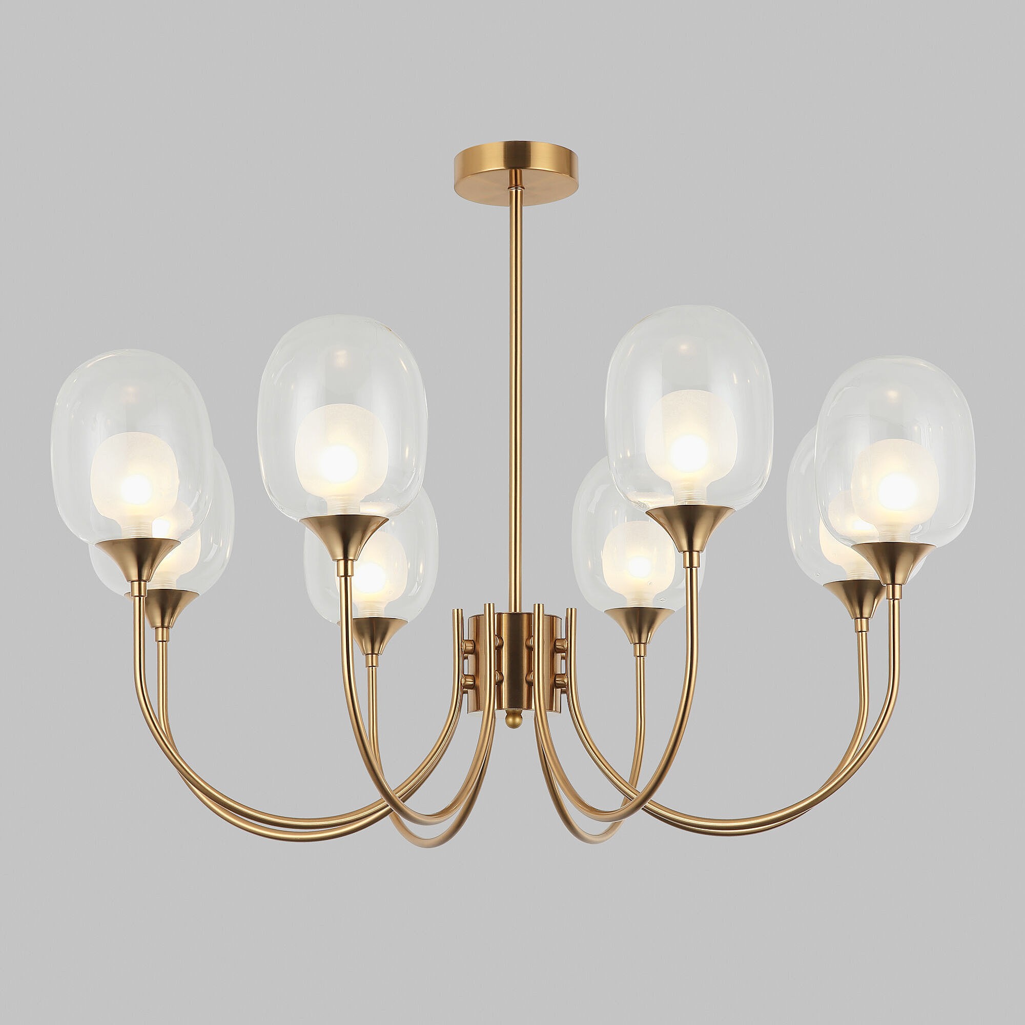 Потолочная люстра Eurosvet Spritz 70217/8 латунь Smart