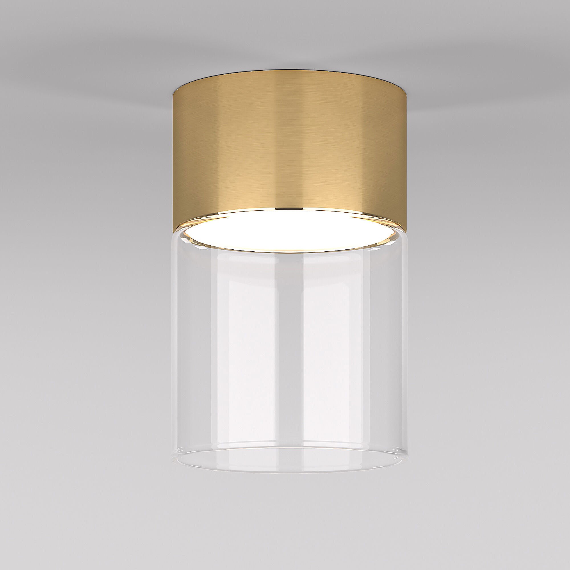 Накладной светильник Elektrostandard Lumen 25047/LED 10W 4000К латунь/прозрачный